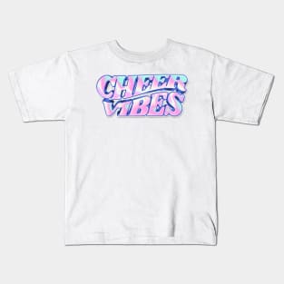 Get Your Cheer Vibes on with Groovy Design Kids T-Shirt